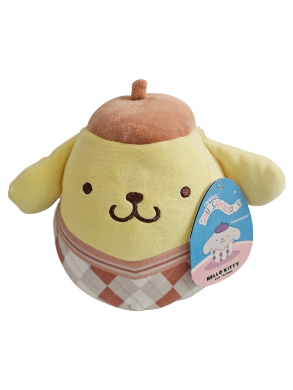 Sanrio Pompompurin Plush in Yellow, Tan and Brown